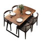 Double Pedestal Kitchen Table Industrial Solid Wood Dining Room Desk