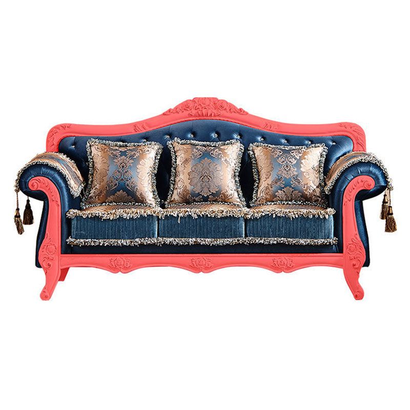 Tight and Tufted Split-Back Rolled Arm Sofa Couch for Three People Clearhalo 'furn' 'furn_sofas' 'Furniture' 'furniture_sofas' 'Living Room Furniture' 'Sofa' 'sofas' 1200x1200_a81d91f0-f872-4460-b250-0dbf7061d085