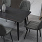 Contemporary Rectangle Dining Table Sintered Stone Dining Table in Black Clearhalo 'Dining Tables & Seating' 'Dining Tables' 'dining_table' 'furn' 'furn_dining_table' 'Furniture' 'Kitchen & Dining Furniture' 1200x1200_a81e0af4-29be-43a4-83ae-199c853e6cad