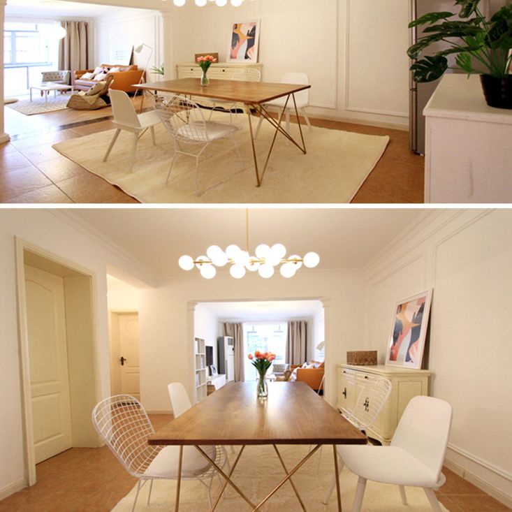 Luxury Style Dining Table Rectangle Dinette Table for Home Kitchen Clearhalo 'Dining Tables & Seating' 'Dining Tables' 'dining_table' 'furn' 'furn_dining_table' 'Furniture' 'Kitchen & Dining Furniture' 1200x1200_a81f4fe3-e311-44e5-8d06-809a6ec87b0a