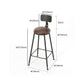 Industrial Wooden 1/2/5 Pieces Bar Table Set Rectangle Bar Table with Metal Legs Clearhalo 'Bar Furniture' 'furn' 'furn_home_bar_bar_sets' 'Furniture' 'Home Bars & Bar Sets' 'home_bar_bar_sets' 'Kitchen & Dining Furniture' 1200x1200_a81f503c-d4c2-4281-988b-1f0da7724833