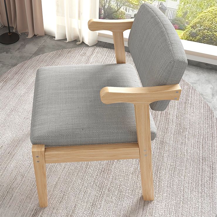 Modern Indoor-Outdoor Dining Chair Open Back Wood Single Dining Arm Chair Clearhalo ' kitchen&dining_furn' 'Dining Chairs' 'Dining Tables & Seating' 'dining_chair' 'furn' 'furn_dining_chair' 'Furniture' 'furniture_dining_chair' 'Kitchen & Dining Furniture' 'kitchen' 1200x1200_a8272c98-dd6c-40ce-b54c-5c7860e43ef8