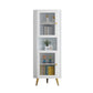 Contemporary Storage Cabinet with Shelf and Glass Doors Triangle Cabinet Clearhalo 'Cabinets & Chests' 'cabinets_chests' 'furn' 'furn_cabinets_chests' 'Furniture' 'Living Room Furniture' 1200x1200_a827d915-c791-4d1f-bde4-41988a52cd75