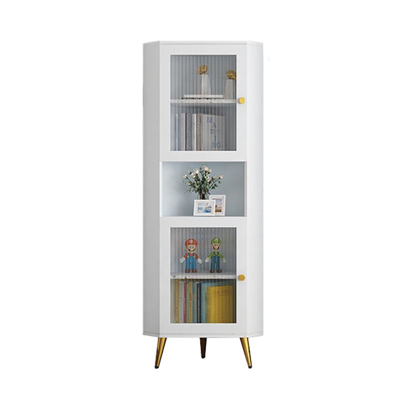 Contemporary Storage Cabinet with Shelf and Glass Doors Triangle Cabinet Clearhalo 'Cabinets & Chests' 'cabinets_chests' 'furn' 'furn_cabinets_chests' 'Furniture' 'Living Room Furniture' 1200x1200_a827d915-c791-4d1f-bde4-41988a52cd75