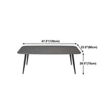Sintered Stone Indoor Table in Grey Industrial Kitchen Table with 4 Legs Clearhalo 'Dining Tables & Seating' 'Dining Tables' 'dining_table' 'furn' 'furn_dining_table' 'Furniture' 'furniture_dining_table' 'Kitchen & Dining Furniture' 'kitchen' 'kitchen_dining_table' 1200x1200_a82a2b63-38a4-4487-bb56-14c866edc040