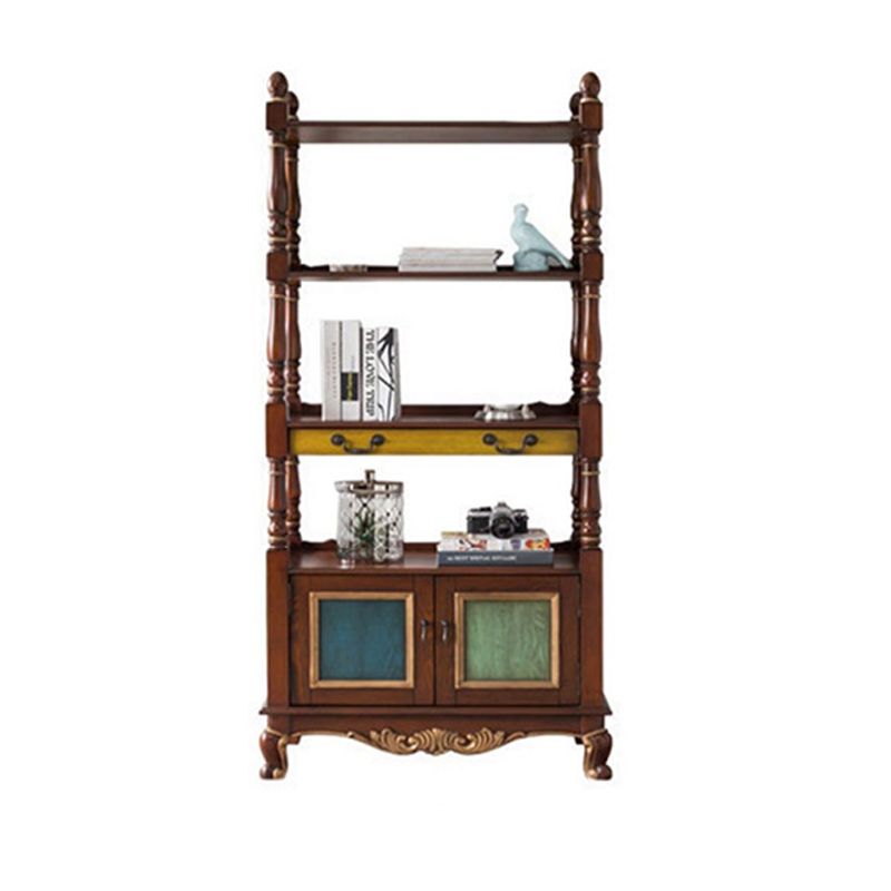 Industrial Rubberwood Chest with Doors Storage Cabinet with Shelves Clearhalo 'Cabinets & Chests' 'cabinets_chests' 'furn' 'furn_cabinets_chests' 'Furniture' 'Living Room Furniture' 1200x1200_a82c400a-0d2e-48ee-b769-a6f3b12b77a2