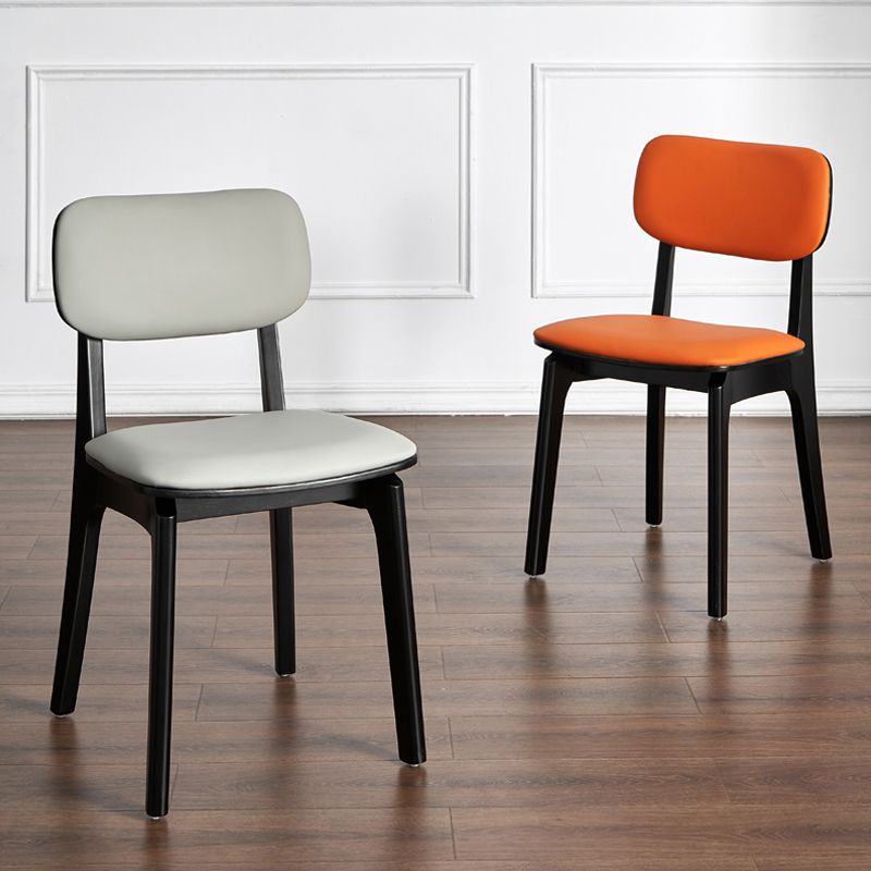 Contemporary Kitchen Dining Side Chair Opening Back Solid Wood Dining Side Chair Clearhalo ' kitchen&dining_furn' 'Dining Chairs' 'Dining Tables & Seating' 'dining_chair' 'furn' 'furn_dining_chair' 'Furniture' 'furniture_dining_chair' 'Kitchen & Dining Furniture' 'kitchen' 1200x1200_a82df5df-aafa-4155-bbbd-dc7eea4c0e0d