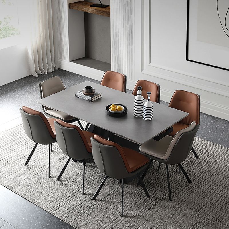 Contemporary 1/2/5/6/9 Pieces Dining Room Chair Set Extendable Dining Table Set Clearhalo 'Dining Room Sets' 'Dining Tables & Seating' 'dining_room_set' 'furn' 'furn_dining_room_set' 'Furniture' 'furniture_dining_room_set' 'Kitchen & Dining Furniture' 'kitchen&dining_furn' 'kitchen' 1200x1200_a82eabc2-3447-4575-bb8c-923e0e701194