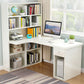 Modern Home Office Desk Pedestal Base Writing Desk Storage Shelves and Drawers Clearhalo 'furn' 'furn_office_desk' 'Furniture' 'Office Desks' 'Office Furniture' 'office_desk' 1200x1200_a82f320e-78c7-44f5-8b42-d606dd8a003b