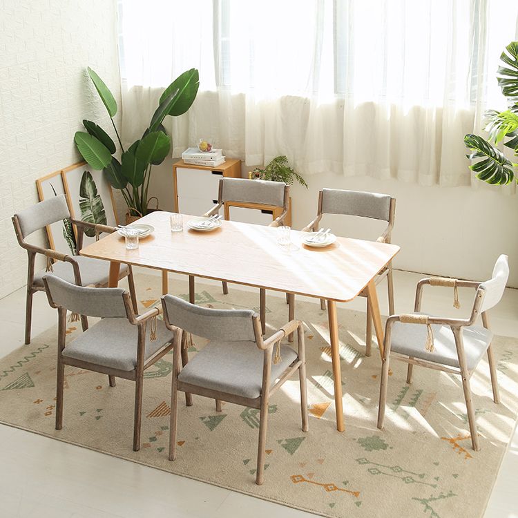 Traditional Style Wood Chair Set Open Back Arm Kitchen Dining Room Chairs Clearhalo ' kitchen&dining_furn' 'Dining Chairs' 'Dining Tables & Seating' 'dining_chair' 'furn' 'furn_dining_chair' 'Furniture' 'furniture_dining_chair' 'Kitchen & Dining Furniture' 'kitchen' 1200x1200_a82f4e29-024b-4bd9-92aa-d63c8e56655c