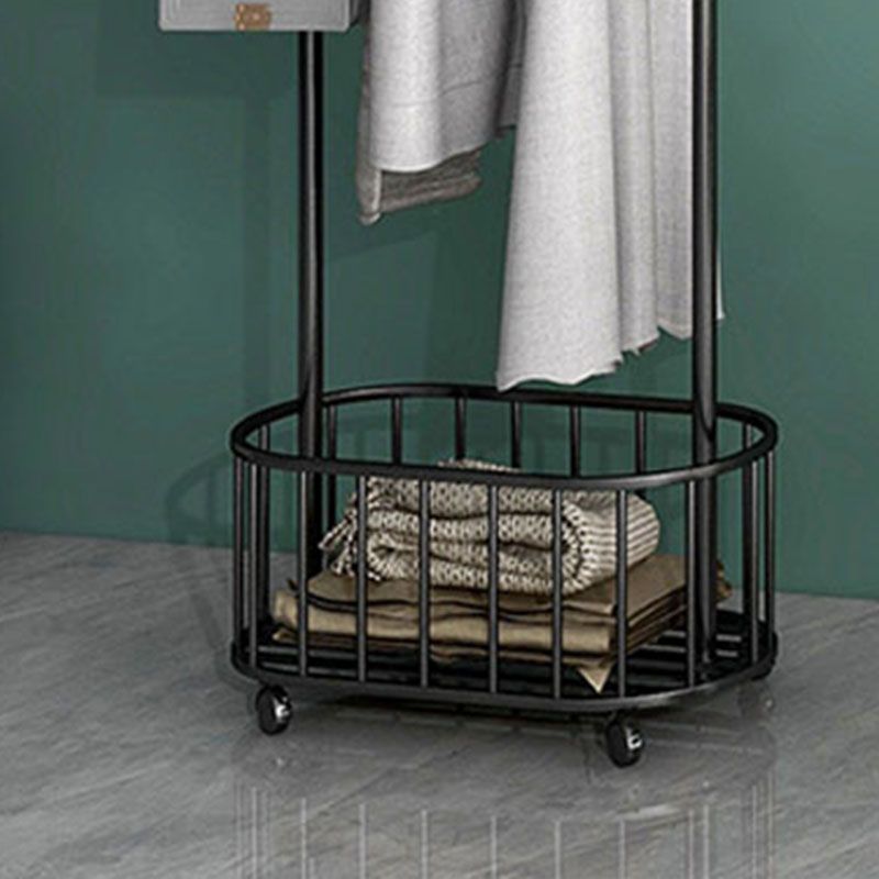 Moderne Metall -Eingangshalle Hall Tree Storage Bench Haken freistehende Kleiderbügel