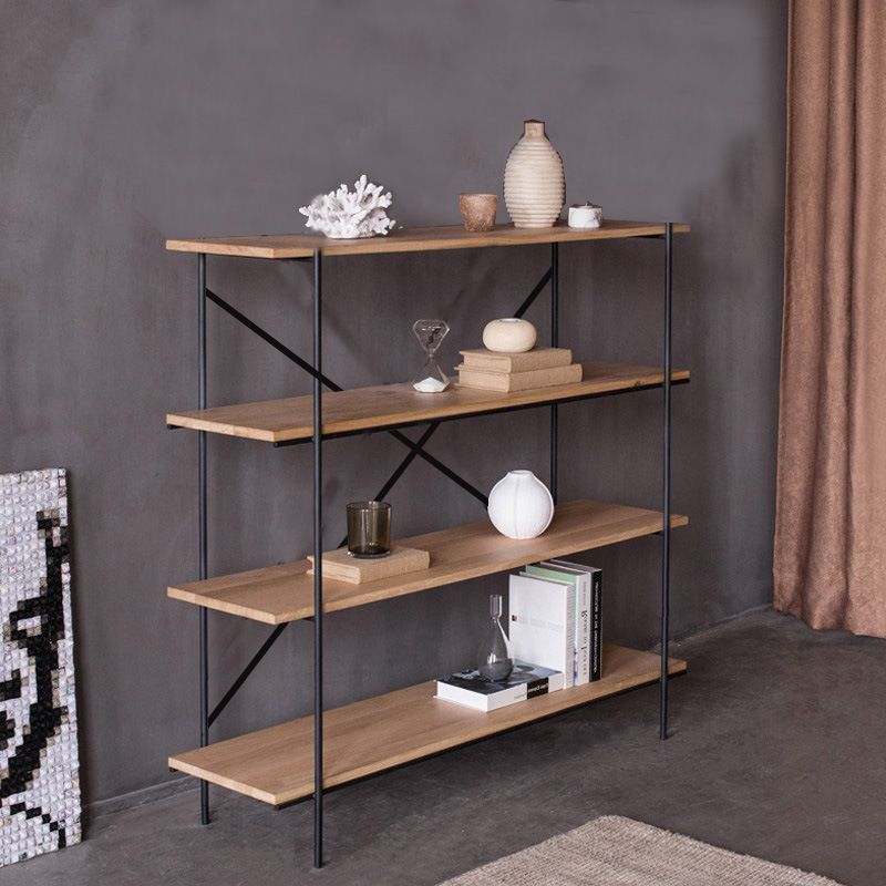 Modern Bookshelf Solid Wood Bookcase With Rectangular Shelves Clearhalo 'Bookcases' 'furn' 'furn_bookcases' 'Furniture' 'furniture_bookcases' 'Office Furniture' 1200x1200_a835d50c-930c-43c2-b352-96d5e188cc93