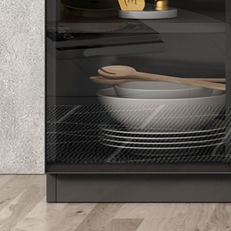 Portes en verre du plateau de style contemporain Porte latérale avec armoires