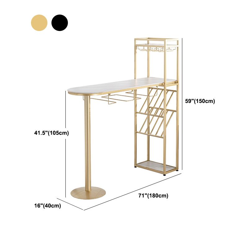 Juego de comedor de pub moderno, mesa de bar de piedra de 1/2/3 piezas con taburetes ajustables