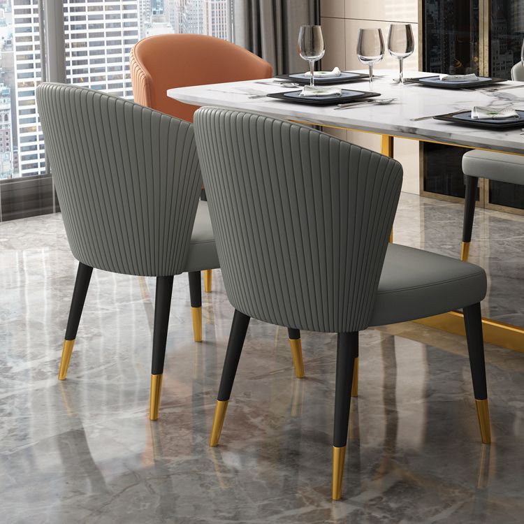 Indoor Scandinavian Side Chair Upholstered Wood Wingback Dining Room Chair Clearhalo ' kitchen&dining_furn' 'Dining Chairs' 'Dining Tables & Seating' 'dining_chair' 'Furniture' 'furniture_dining_chair' 'Kitchen & Dining Furniture' 'kitchen' 1200x1200_a836d080-0f71-4e1a-9c79-d86b72c69204