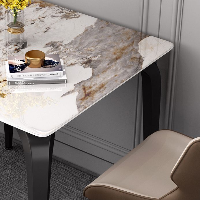 4-foot Stone Furniture Industrial Style Square Dining Table for Indoor Clearhalo ' dining_table' 'Dining Tables & Seating' 'Dining Tables' 'furn' 'furn_dining_table' 'Furniture' 'furniture_dining_table' 'Kitchen & Dining Furniture' 'kitchen&dining_furn' 'kitchen' 'kitchen_dining_table' 1200x1200_a838039d-199b-4e35-aaa0-3af4cc8cc436