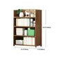 Modern Bamboo Shelf Bookcase Brown Closed Back Book Shelf for Study Room Clearhalo 'Bookcases' 'furn' 'furn_bookcases' 'Furniture' 'Office Furniture' 1200x1200_a838871b-d9c0-49f3-894e-cffdafa757f2