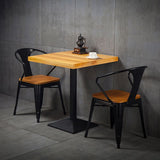Industrial Solid Wood Dining Table Brown Square Table with Pedestal Base for Dinning Room Clearhalo ' dining_table' 'Dining Tables & Seating' 'Dining Tables' 'furn' 'furn_dining_table' 'Furniture' 'furniture_dining_table' 'Kitchen & Dining Furniture' 'kitchen&dining_furn' 'kitchen' 'kitchen_dining_table' 1200x1200_a8394020-8c15-4a59-8f24-2501727406d5