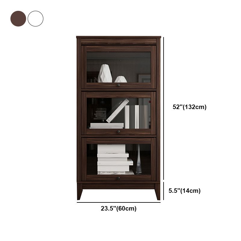 Contemporary Manufactured Wood Vertical Bookcase with Glass Doors Clearhalo 'Bookcases' 'furn' 'furn_bookcases' 'Furniture' 'furniture_bookcases' 'kitchen' 'kitchen_bookcases' 'Living Room Furniture' 'Office Furniture' 1200x1200_a839dd62-356e-4c1a-acd9-6fb96be0b9e4