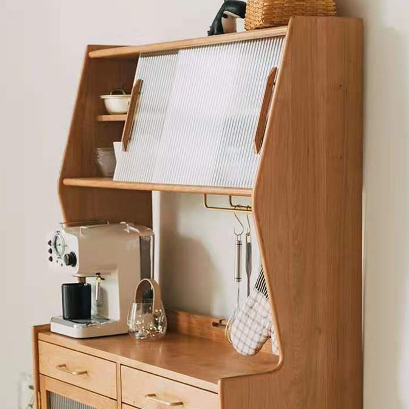 3-Door Sideboard Contemporary 4-Drawer Dining Server for Living Room Clearhalo 'buffet_sideboard' 'Buffets & Sideboards' 'furn' 'furn_buffet_sideboard' 'Furniture' 'Kitchen & Dining Furniture' 1200x1200_a83a429f-54c3-40dc-9fe8-ac474e77499c