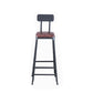 Industrial Armless Counter Stool Iron Cafe Bar Stool with Leather Cushion Clearhalo 'Bar Furniture' 'Bar Stools' 'bar_stools' 'furn' 'furn_bar_stools' 'Furniture' 'furniture_bar_stools' 'Kitchen & Dining Furniture' 1200x1200_a83c0ede-ac60-472e-b496-2d984a547000