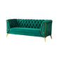 Tuxedo Arm Sofa 2/3-Seater Contemporary Tufted Velvet Sofa - 30.7" H
