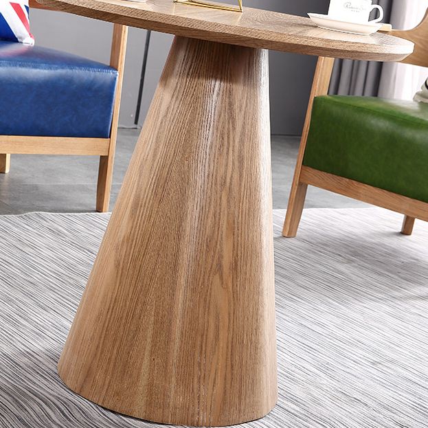 Solid Wood Brown Tone Dining Table Contemporary Pedestal Table for Dining Room Clearhalo ' dining_table' 'Dining Tables & Seating' 'Dining Tables' 'furn' 'furn_dining_table' 'Furniture' 'furniture_dining_table' 'Kitchen & Dining Furniture' 'kitchen&dining_furn' 'kitchen' 'kitchen_dining_table' 1200x1200_a83f53e1-abd2-47b0-ad5f-349cfe162140