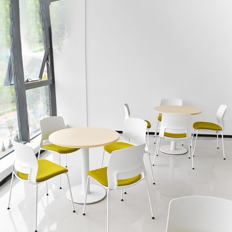 Sedia conference in plastica lombare la sedia moderna in acciaio a braccioless.