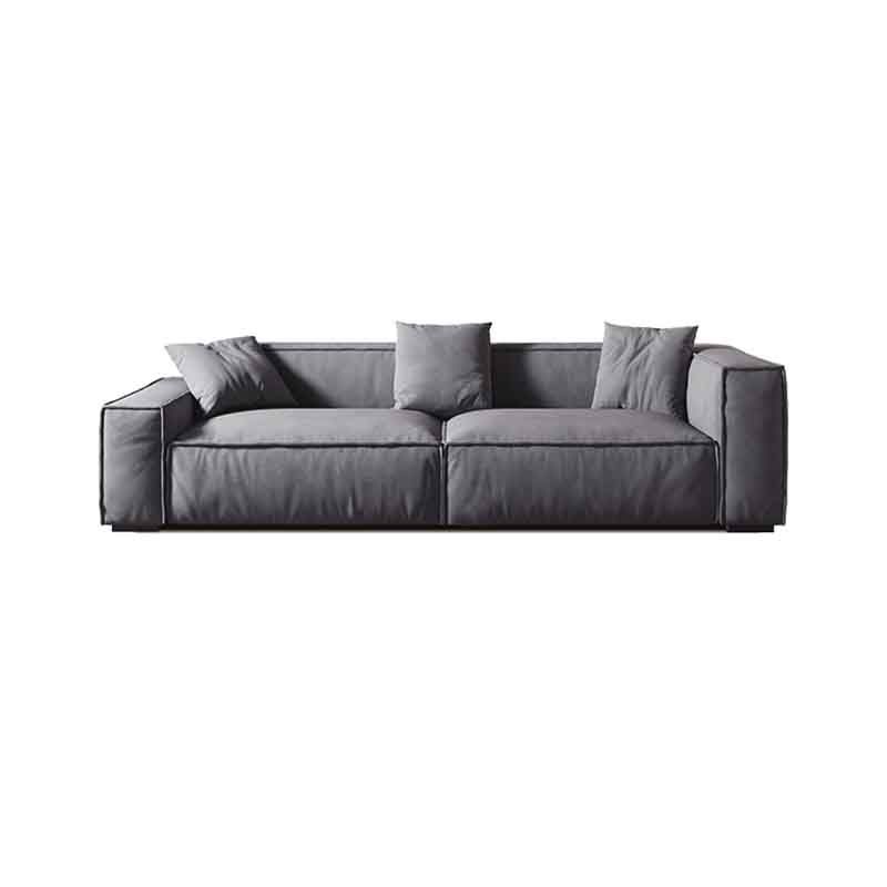 Tight Back Faux Leather Square Arm Sofa with Stain Resistant and Wear Resistance Clearhalo 'furn' 'furn_sofas' 'Furniture' 'furniture_sofas' 'kitchen' 'kitchen_sofas' 'Living Room Furniture' 'Sofa' 'sofas' 1200x1200_a8434d24-9ddc-453c-8277-ab454cb18306