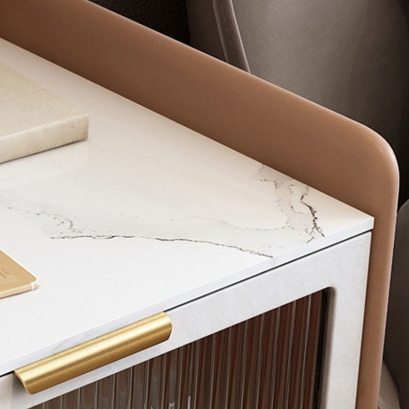 Modern Accent Table Nightstand Stone Drawer Storage Bedside Cabinet with Legs Clearhalo 'Bedroom Furniture' 'furn' 'furn_night_stand' 'Furniture' 'night_stand' 'Nightstands' 1200x1200_a84533e7-c144-4d69-b630-33d50c7d4530