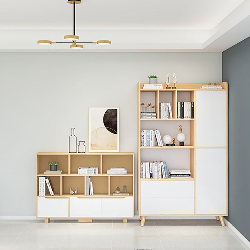 Finitura opaca di libreria standard moderna 11,81 "W -shelf in legno ingegnerizzato per soggiorno