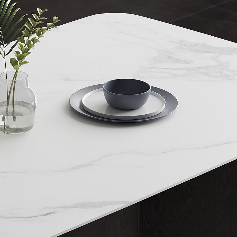 1/2/2/5/7 Pièces meubles Recchettes de restauration Recangle RECTANGE Ensemble en blanc