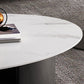 Glam Slate Coffee Cocktail Table Frame Oval Coffee Table for Home Clearhalo 'Coffee & Accent Tables' 'Coffee Tables' 'coffee_tables' 'furn' 'furn_coffee_tables' 'Furniture' 'Living Room Furniture' 1200x1200_a84a28d5-aaa0-4e53-8f85-8ebfe4ab31c2