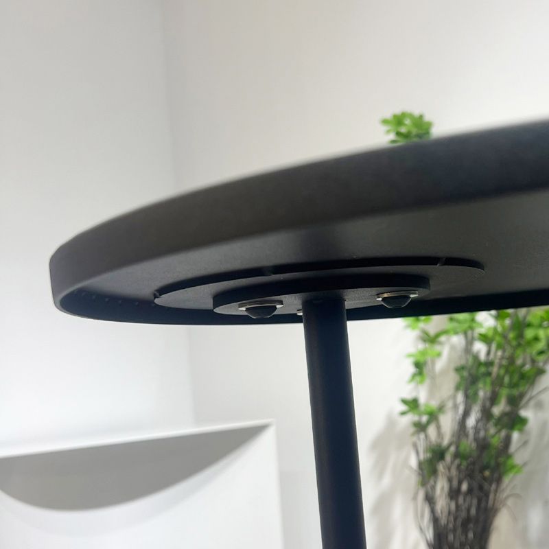 Pedestal Accent Side Table with Metal Top Side End Snack Table Clearhalo 'Coffee & Accent Tables' 'End & Side Tables' 'end_side_tables' 'furn' 'furn_end_side_tables' 'Furniture' 'Living Room Furniture' 1200x1200_a84ae89a-dbe5-4c94-8c45-c214213b2536