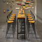 Industrial 1/6/11 Pieces Bar Table Set Rectangle Wood Counter Table with Stools for Cafe Clearhalo 'Bar Furniture' 'furn' 'furn_home_bar_bar_sets' 'Furniture' 'Home Bars & Bar Sets' 'home_bar_bar_sets' 'Kitchen & Dining Furniture' 1200x1200_a84aef51-55df-4f26-8756-9b58277d3786