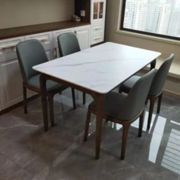 Rectangle White Tone Dining Table Sintered Stone Table Retro Modern with 4 Legs Clearhalo ' dining_table' 'Dining Tables & Seating' 'Dining Tables' 'furn' 'furn_dining_table' 'Furniture' 'furniture_dining_table' 'Kitchen & Dining Furniture' 'kitchen&dining_furn' 'kitchen' 'kitchen_dining_table' 1200x1200_a84b8817-e5e2-4dea-8b1c-1fdf1d27f6f9