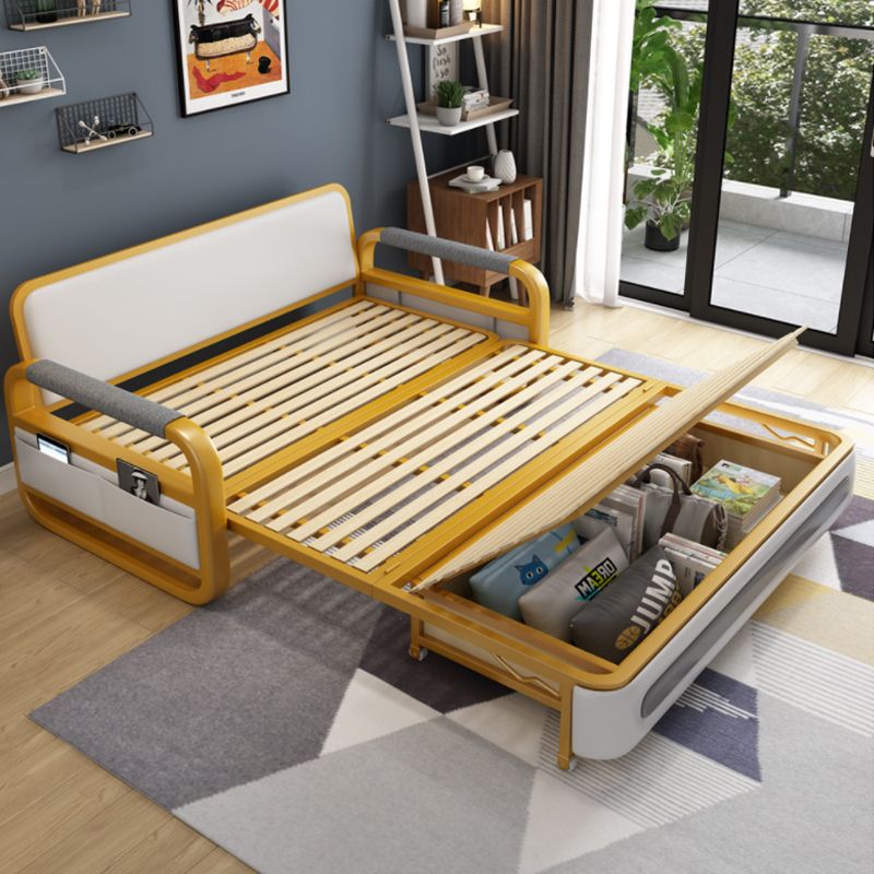 35,43 "divano di divano a pianto in lino grigio largo divano letto con rivestimento con rivestimento