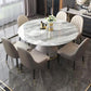 Glam Sintered Stone Extendable Table Round Shape Kitchen Dining Table with Pedestal Base Clearhalo ' dining_table' 'Dining Tables & Seating' 'Dining Tables' 'furn' 'furn_dining_table' 'Furniture' 'furniture_dining_table' 'Kitchen & Dining Furniture' 'kitchen&dining_furn' 'kitchen' 'kitchen_dining_table' 1200x1200_a84db065-0d9e-44b1-a963-0ee8931334ee