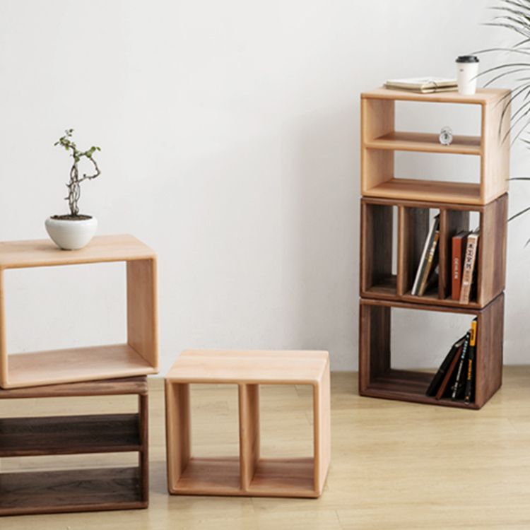 Contemporary Solid Wood Bookshelf Open Back Bookcase for Home Office Clearhalo 'Bookcases' 'furn' 'furn_bookcases' 'Furniture' 'Office Furniture' 1200x1200_a851bd2a-77fd-4e87-b783-5c9fe515d0c1