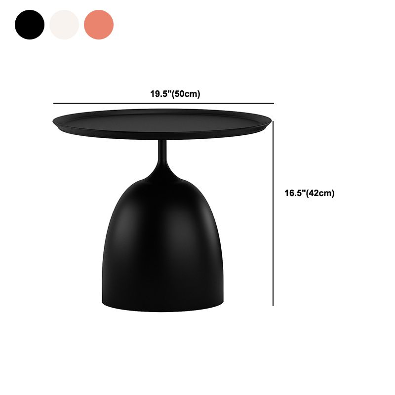 Table de l'extrémité latérale en métal minimaliste du milieu du siècle
