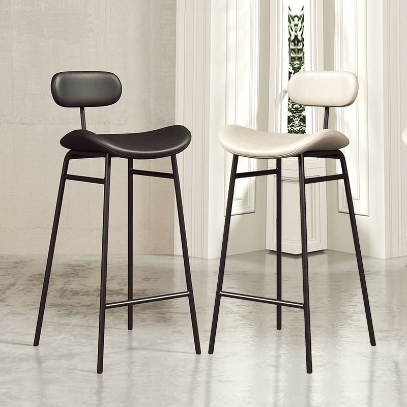 Armless Upholstered Counter Stool Industrial Bucket Seat Bar Stool Clearhalo 'Bar Furniture' 'Bar Stools' 'bar_stools' 'furn' 'furn_bar_stools' 'Furniture' 'Kitchen & Dining Furniture' 1200x1200_a8548c80-2262-432c-8628-d97151fe60ae