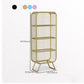 Scandinavian Antique Finish Shelf Bookcase Metal Standard Bookshelf