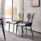 Contemporary Home Arm Chair Wingback Upholstered Metal Dining Room Chair Clearhalo ' kitchen&dining_furn' 'Dining Chairs' 'Dining Tables & Seating' 'dining_chair' 'furn' 'furn_dining_chair' 'Furniture' 'furniture_dining_chair' 'Kitchen & Dining Furniture' 'kitchen' 1200x1200_a855a524-49e3-4d47-aab9-18c0055b9550