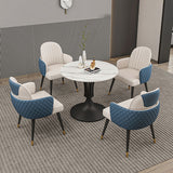 Mesa de comedor de estilo moderno Mesa de piedra sinterizada redonda para el comedor