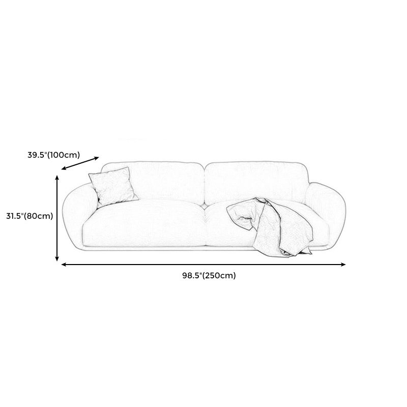 Modern Square Arm Loose Back Sofa 39"W Sofa for Living Room Clearhalo 'furn' 'furn_sofas' 'Furniture' 'furniture_sofas' 'Living Room Furniture' 'Sofa' 'sofas' 1200x1200_a857f839-924b-4972-8359-96525e6528da