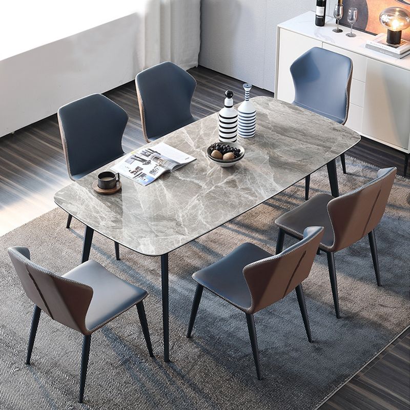 Rechteck Esstisch Industrieküchentisch mit 4 Beinen