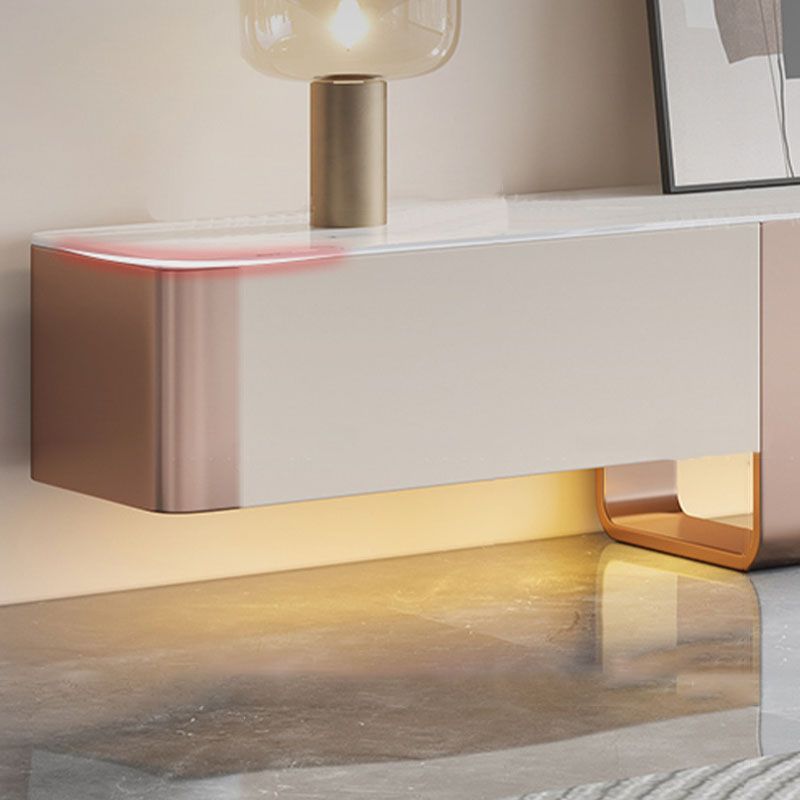Console porta TV con contenitore chiuso Console TV Glam con cassetti