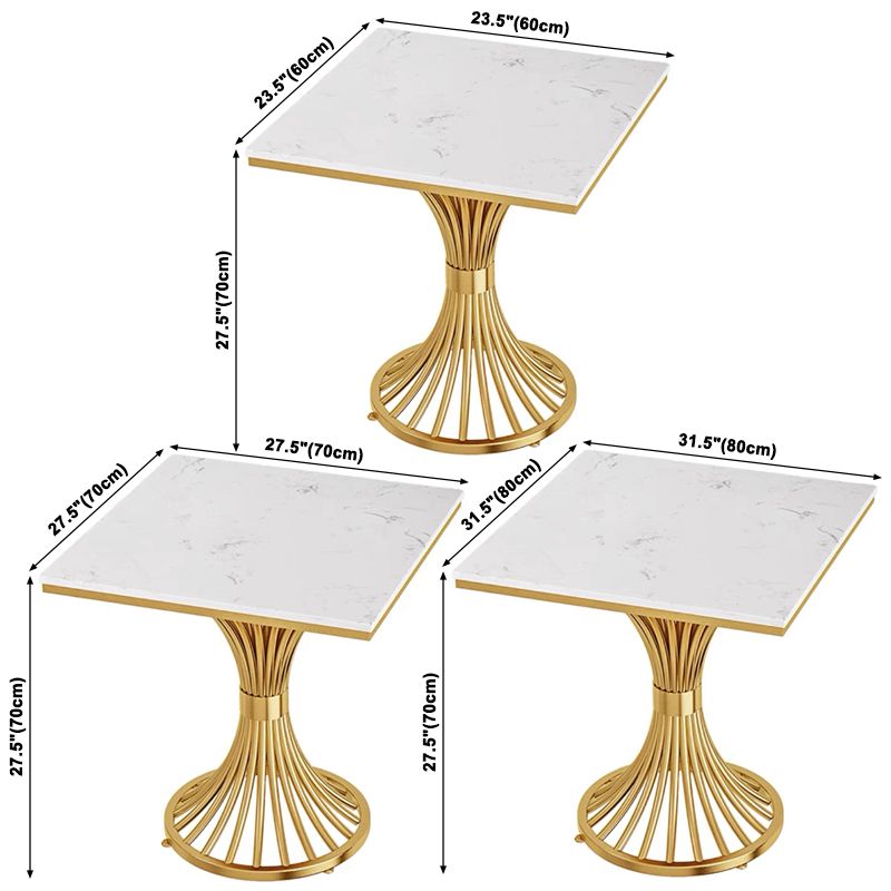 Pedestal Glam Style Dining Table Two-Color Fixed Table of Sintered Stone Clearhalo ' dining_table' 'Dining Tables & Seating' 'Dining Tables' 'furn' 'furn_dining_table' 'Furniture' 'furniture_dining_table' 'Kitchen & Dining Furniture' 'kitchen&dining_furn' 'kitchen' 'kitchen_dining_table' 1200x1200_a85b0c3d-963c-4b0f-9af4-35702f97b62c