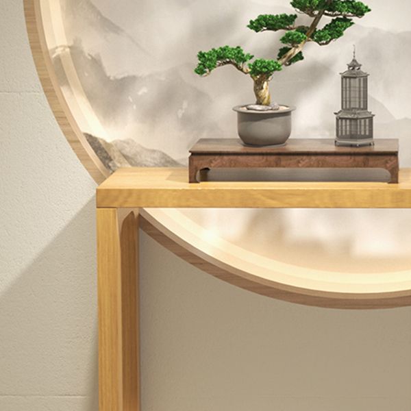 Tavolo da console a rettangolo in legno massiccio Base 33,46 "TABELLO FINE ALTA