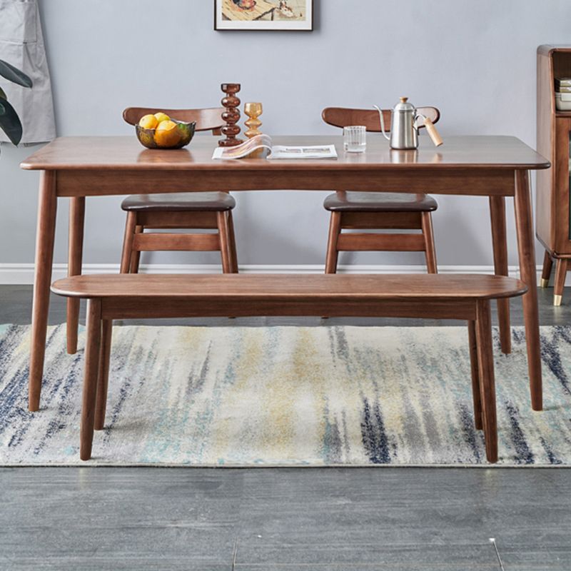 Moderne moderne bank 17,72 inch H dennenbank met rechte benen